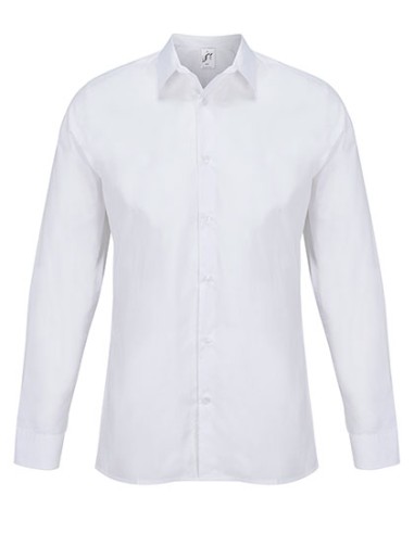 SOL-04770-Mens Poplin Shirt Long Sleeve Bailey