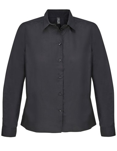 SOL-04771-Womens Poplin Shirt Long Sleeve Bailey