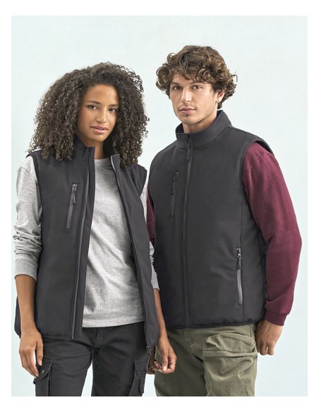 SOL-04809-Unisex Lined Softshell Bodywarmer Falcon
