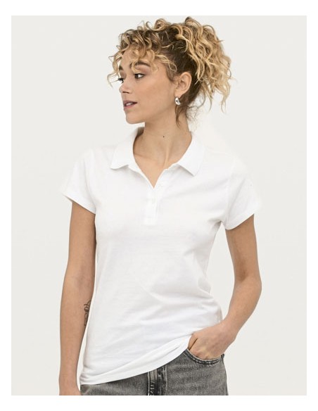 SOL-11376-Womens Jersey Polo Shirt Prescott