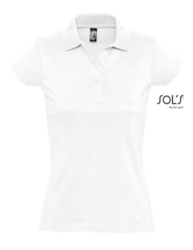 SOL-11376-Womens Jersey Polo Shirt Prescott