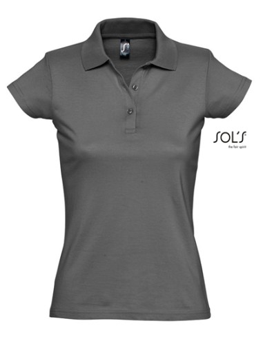 SOL-11376-Womens Jersey Polo Shirt Prescott