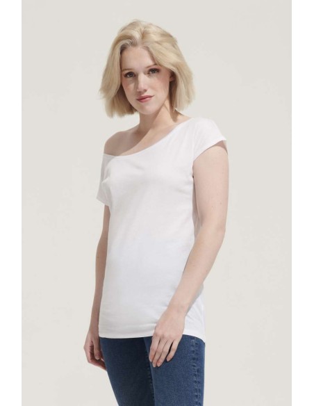 SOL-11398-SOL'S MARYLIN - WOMEN’S SHORT SLEEVE LONG KIMONO T-SHIRT
