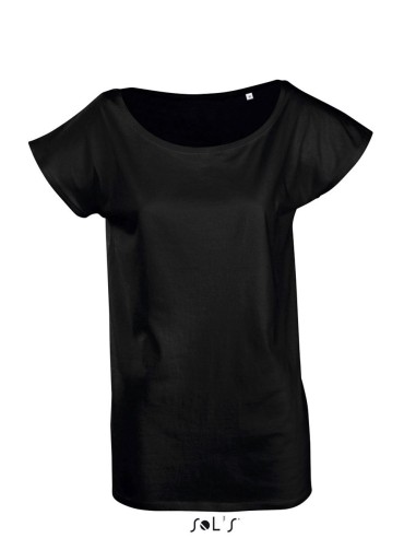 SOL-11398-SOL'S MARYLIN - WOMEN’S SHORT SLEEVE LONG KIMONO T-SHIRT