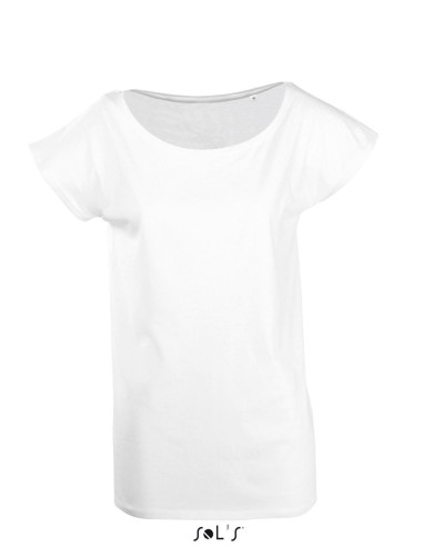 SOL-11398-SOL'S MARYLIN - WOMEN’S SHORT SLEEVE LONG KIMONO T-SHIRT