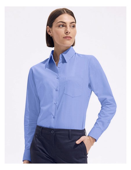 SOL-16060-Popeline-Blouse Executive Long Sleeve