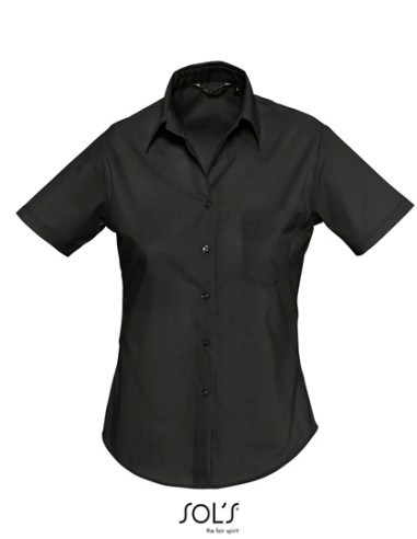 SOL-16070-Popeline-Blouse Escape Short Sleeve