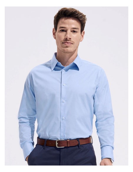 SOL-17000-Mens Stretch-Shirt Brighton Long Sleeve