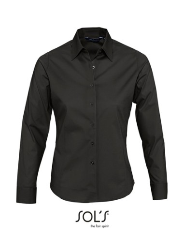 SOL-17015-Womens Long Sleeved Stretch Shirt Eden