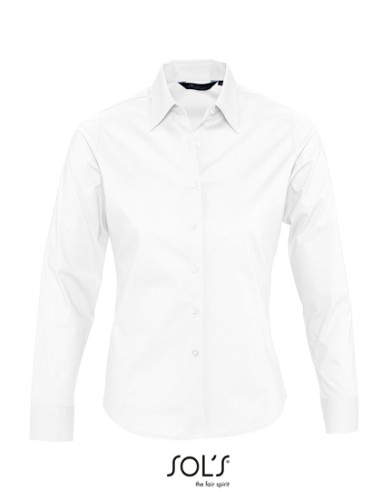 SOL-17015-Womens Long Sleeved Stretch Shirt Eden