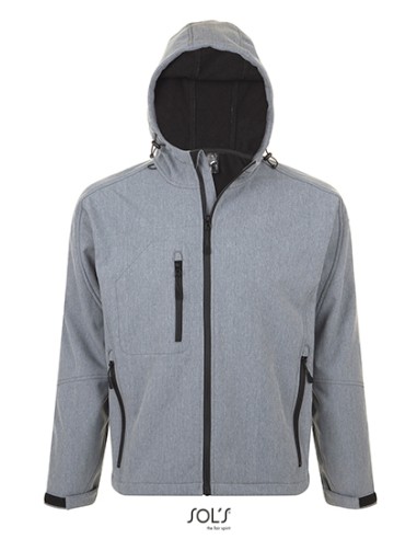 SOL-46602-Mens Hooded Softshell Jacket Replay