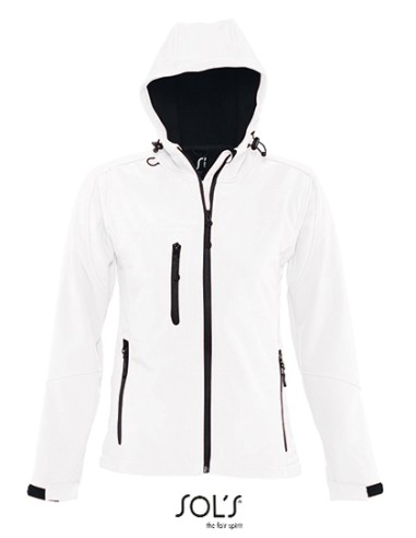 SOL-46802-Womens Hooded Softshell Jacket Replay