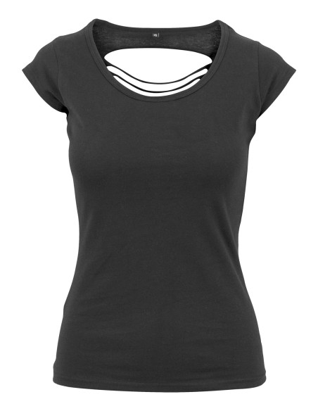 B-BY035-Ladies Back Cut Tee