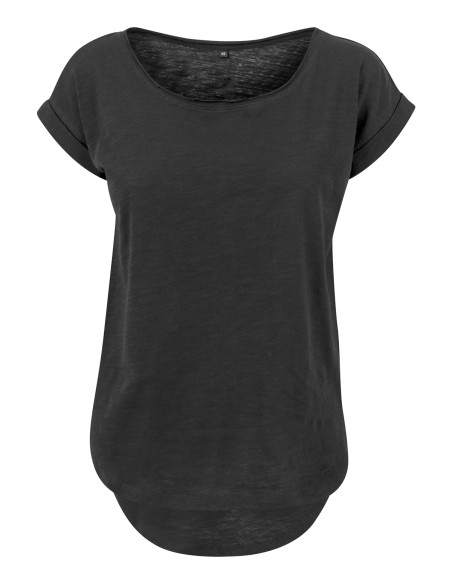 B-BY036-Ladies Long Slub Tee