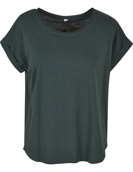 B-BY036-Ladies Long Slub Tee