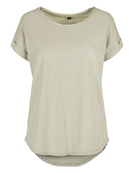 B-BY036-Ladies Long Slub Tee