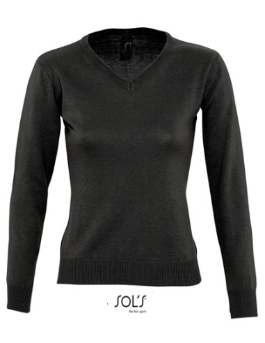 SOL-90010-Womens V-Neck Sweater Galaxy