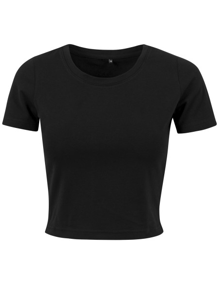B-BY042-Ladies Cropped Tee