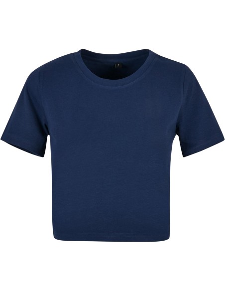 B-BY042-Ladies Cropped Tee