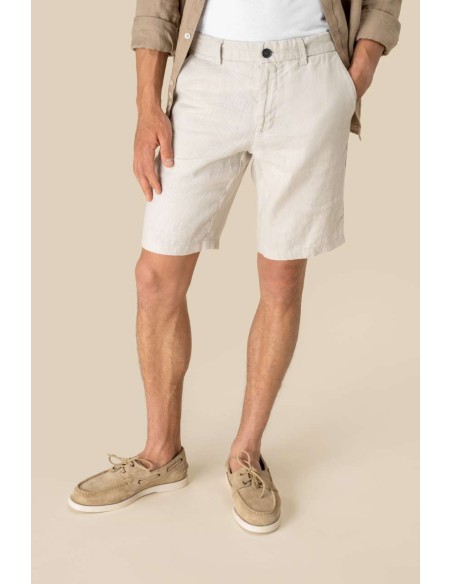 SPA-SP711-MEN'S LINEN BERMUDA