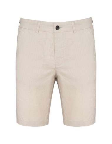 SPA-SP711-MEN'S LINEN BERMUDA