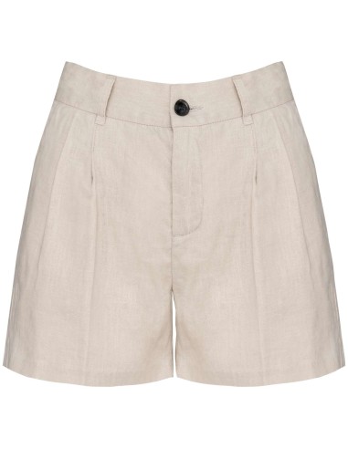 SPA-SP713-LADIES' LINEN SHORT