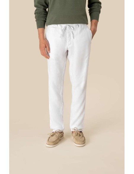 SPA-SP732-ECO-FRIENDLY MEN'S LINEN WASHED EFFECT TROUSERS