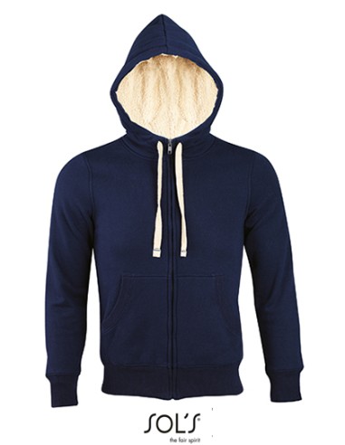 SOL-00584-Unisex Zipped Jacket Sherpa