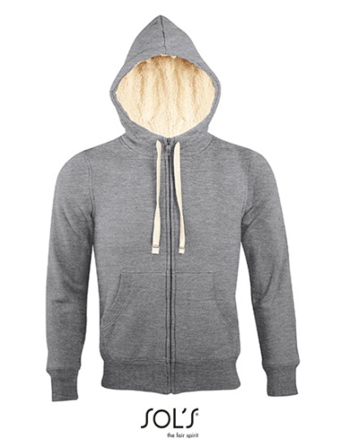 SOL-00584-Unisex Zipped Jacket Sherpa