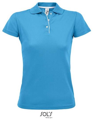 SOL-01179-Womens Sports Polo Shirt Performer