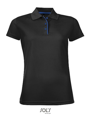 SOL-01179-Womens Sports Polo Shirt Performer