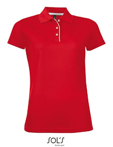 SOL-01179-Womens Sports Polo Shirt Performer