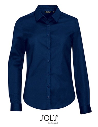 SOL-01427-Womens Long Sleeve Stretch Shirt Blake