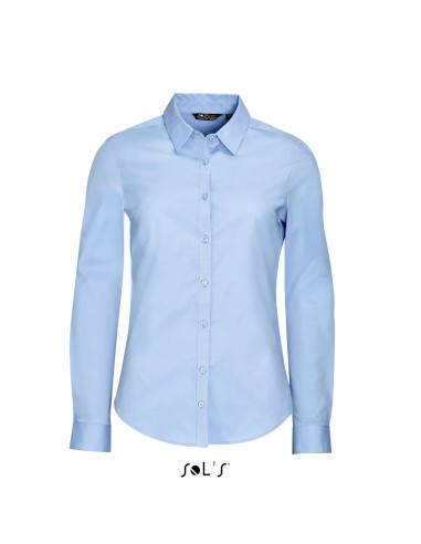 SOL-01427-Womens Long Sleeve Stretch Shirt Blake