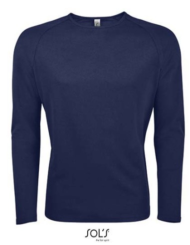 SOL-02071-Mens Long Sleeve Sports T-Shirt Sporty