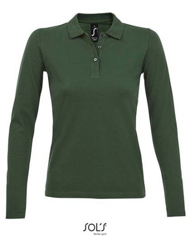 SOL-02083-Womens Long-Sleeve Piqué Polo Shirt Perfect