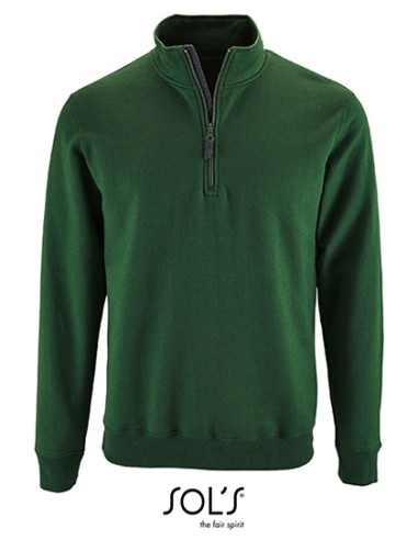 SOL-02088-Mens Zip High Collar Sweatshirt Stan