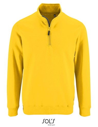 SOL-02088-Mens Zip High Collar Sweatshirt Stan