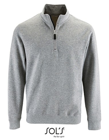 SOL-02088-Mens Zip High Collar Sweatshirt Stan