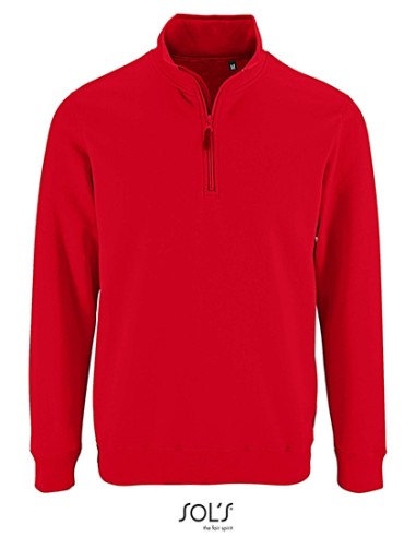 SOL-02088-Mens Zip High Collar Sweatshirt Stan