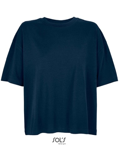 SOL-03807-Womens Boxy Oversized T-Shirt