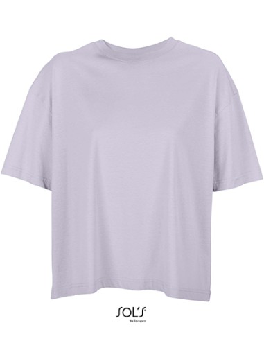 SOL-03807-Womens Boxy Oversized T-Shirt