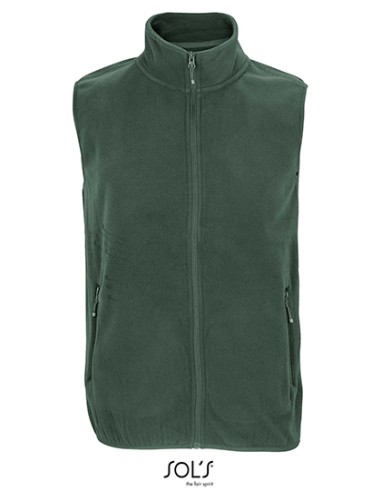 SOL-03822-Unisex Factor Zipped Fleece Bodywarmer