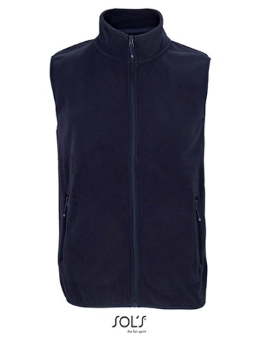 SOL-03822-Unisex Factor Zipped Fleece Bodywarmer