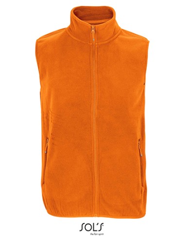 SOL-03822-Unisex Factor Zipped Fleece Bodywarmer