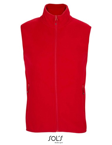 SOL-03822-Unisex Factor Zipped Fleece Bodywarmer