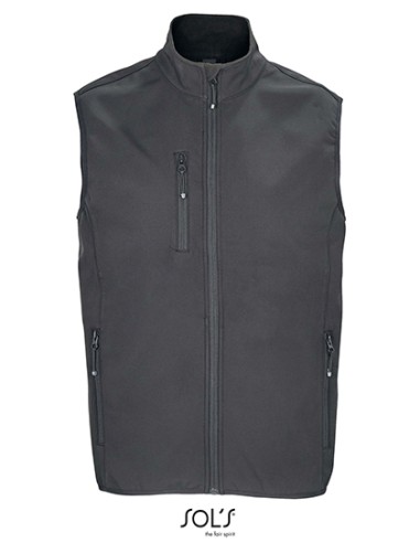 SOL-03825-Mens Falcon Zipped Softshell Bodywarmer
