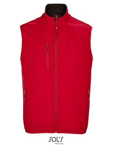 SOL-03825-Mens Falcon Zipped Softshell Bodywarmer