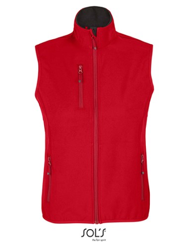 SOL-03826-Womens Falcon Zipped Softshell Bodywarmer