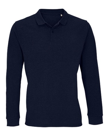 SOL-04241-Unisex Long Sleeve Polo Shirt Planet